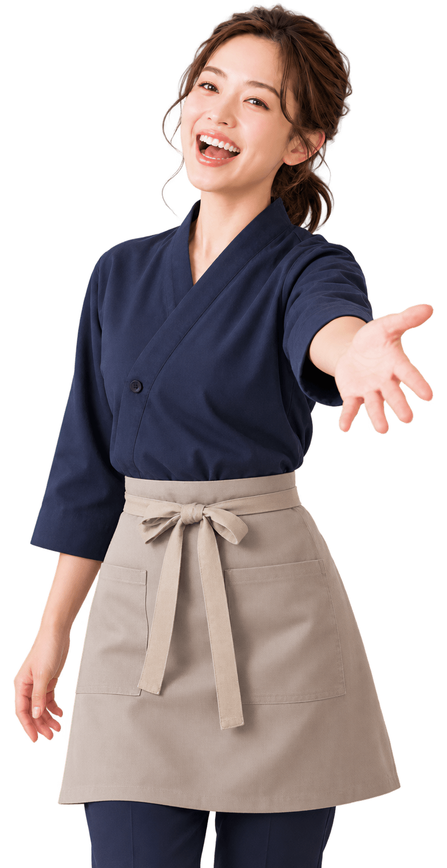 英語を活かして働くサービス業のスタッフ